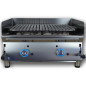 Grill à pierre de lave gaz professionnel 70 cm avec grille réglable neuf d’exposition