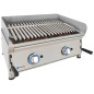 Professional Lava Rock Gas BBQ 70cm with Adjustable Grill New Display