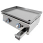 Plancha gaz professionnelle 60 cm en acier laminé de comptoir neuve d’exposition