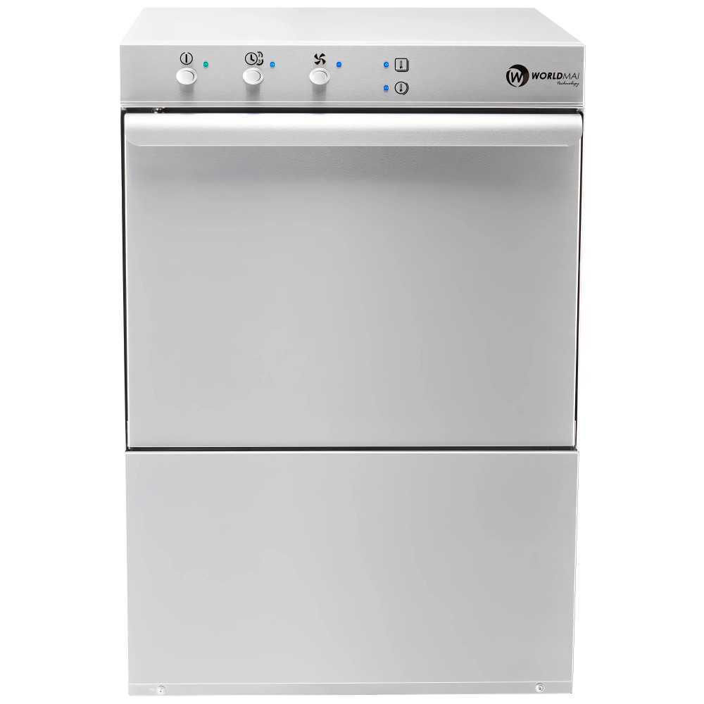 Lave-vaisselle professionnelle 50x50 avec doseur de produit de rinçage Worldmai d’Exposition
