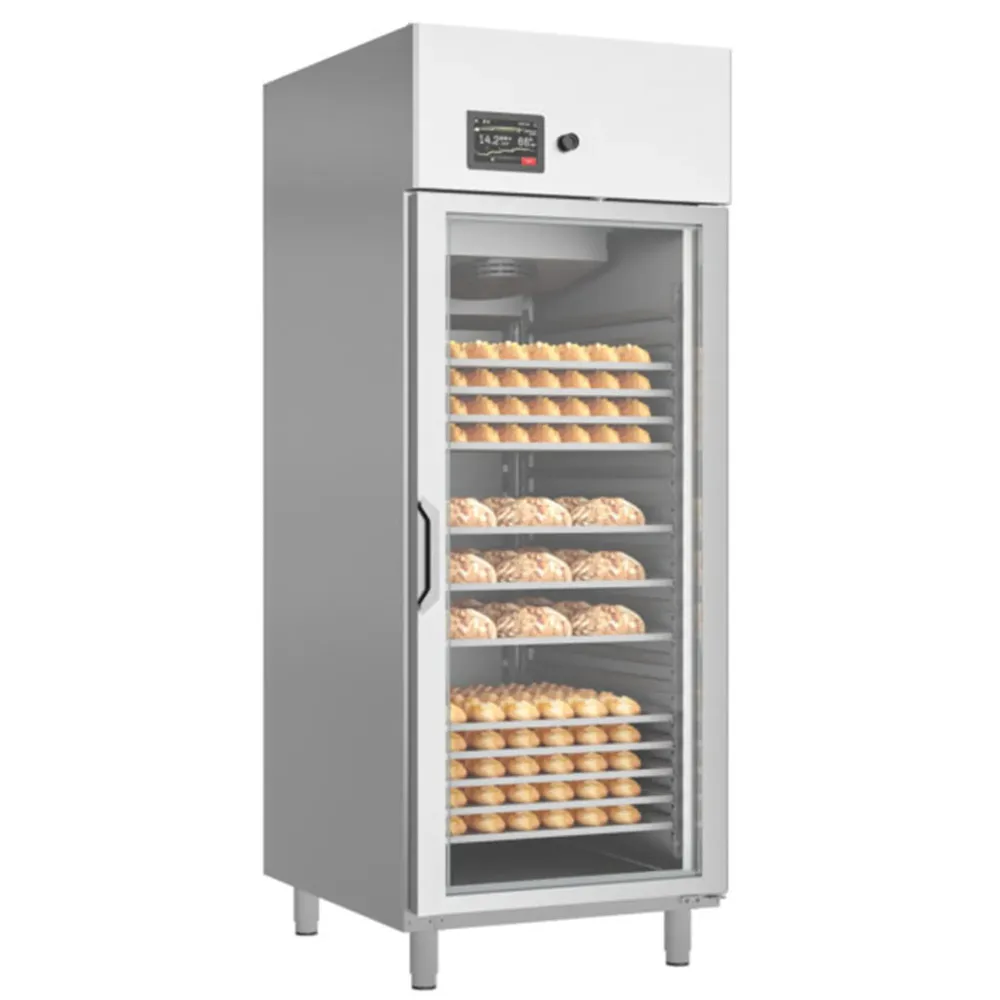 Armari de fermentació controlada industrial per a safates de 60×80 cm amb porta de vidre Armari de fermentació controlada industrial per a safates de 60×80 cm amb porta de vidre