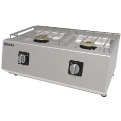 Cuisinière professionnelle à gaz de table 2 feux Sara by Repagas