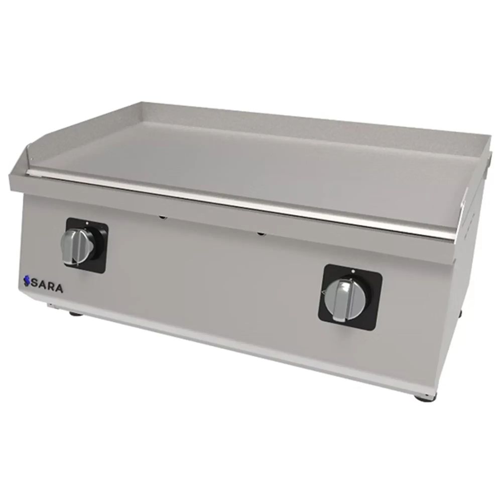 Professional 80 cm countertop gas griddle, 2 burners, Series 550 Sara by Repagas Professional 80 cm countertop gas griddle, 2 burners, Series 550 Sara by Repagas