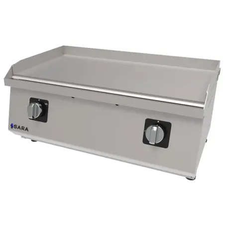 Plancha professionnelle à gaz de table 80 cm 2 brûleurs Sara by Repagas