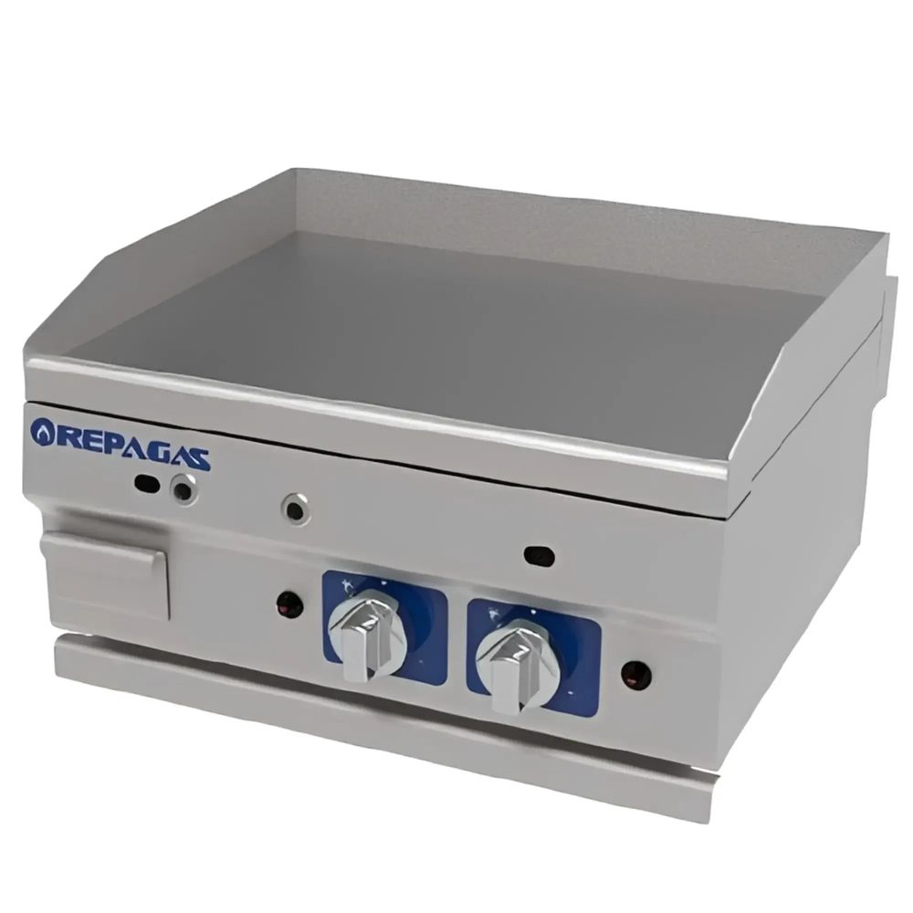 Plancha a gas profesional de hierro 60cm 2 quemadores Serie 550 Repagas Plancha a gas profesional de hierro 60cm 2 quemadores Serie 550 Repagas