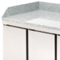 Table industrielle réfrigérée en acier inoxydable GN 1/1 pour pizzas