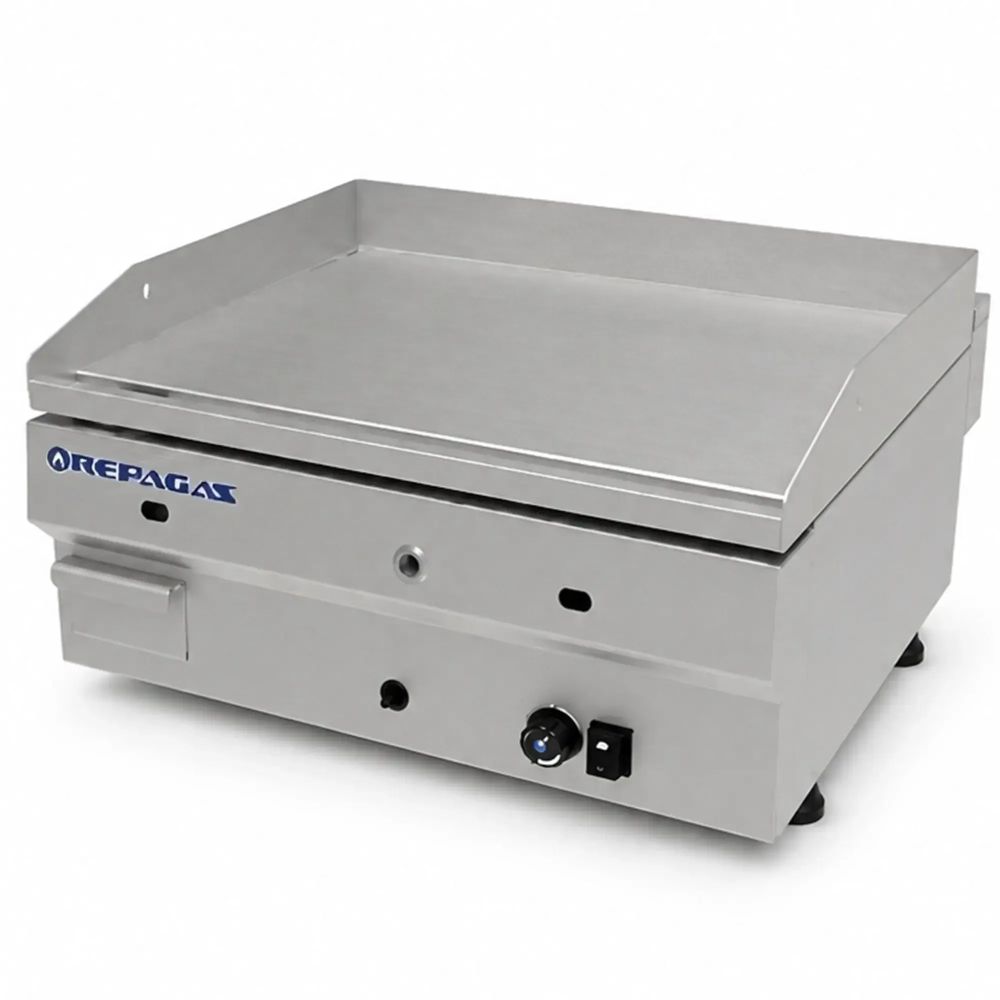 Plancha a gas profesional en cromo duro 60cm Serie 550 Repagas Plancha a gas profesional en cromo duro 60cm Serie 550 Repagas