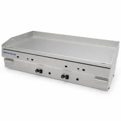 Planxa de gas professional amb crom dur 120 cm 2 cremadors Sèrie 550 Repagas