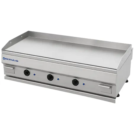 Planxa elèctrica professional amb crom dur 120 cm, Sèrie 550 Repagas