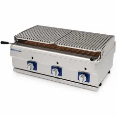 Barbacoa a gas profesional con briquetas 90cm Serie 550 Repagas