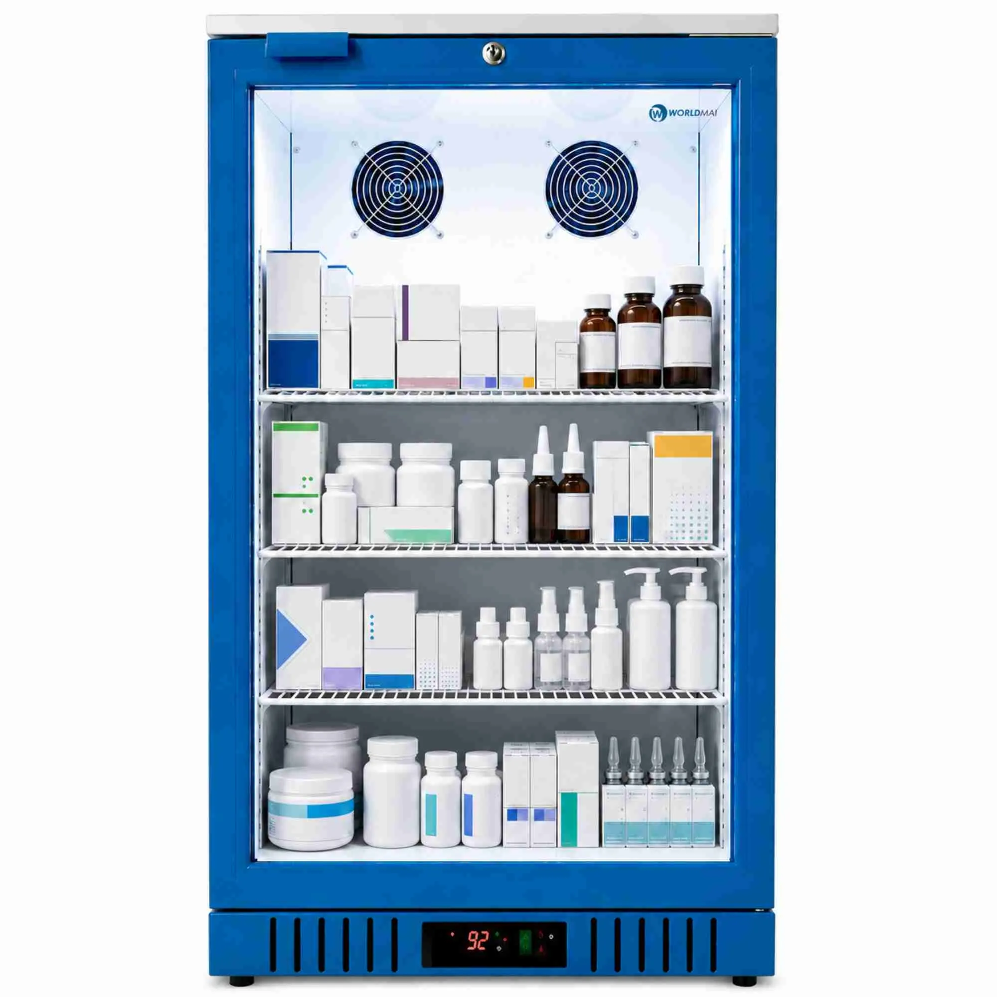 Frigorífico expositor para farmacia con puerta de cristal 133 L