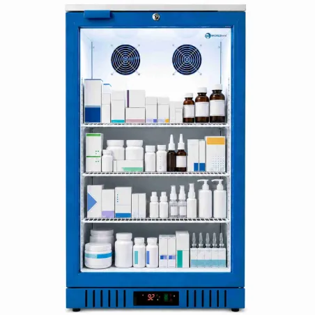 Frigorífico expositor para farmacia con puerta de cristal 133 L