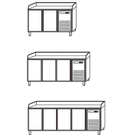 Mesa préparer des pizzas