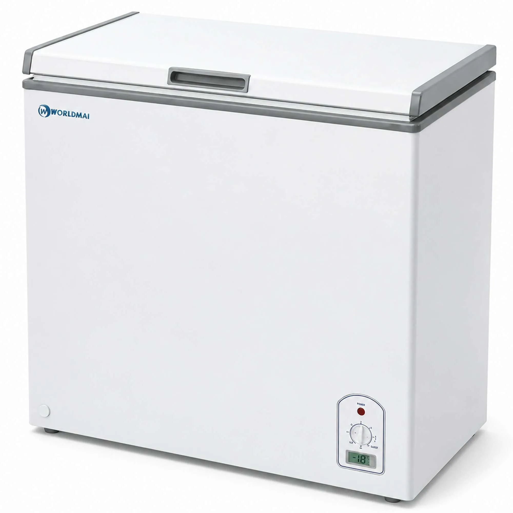 Worldmai AC200-WM 200-litre commercial chest freezer with white solid top lid for foodservice