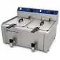 Freidora eléctrica profesional con 2 cubas y 7+7 litros Serie 550 Repagas