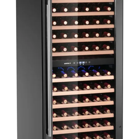 Vinoteca doble zona profesional 131 botellas 418 L con control digital 5-18°C