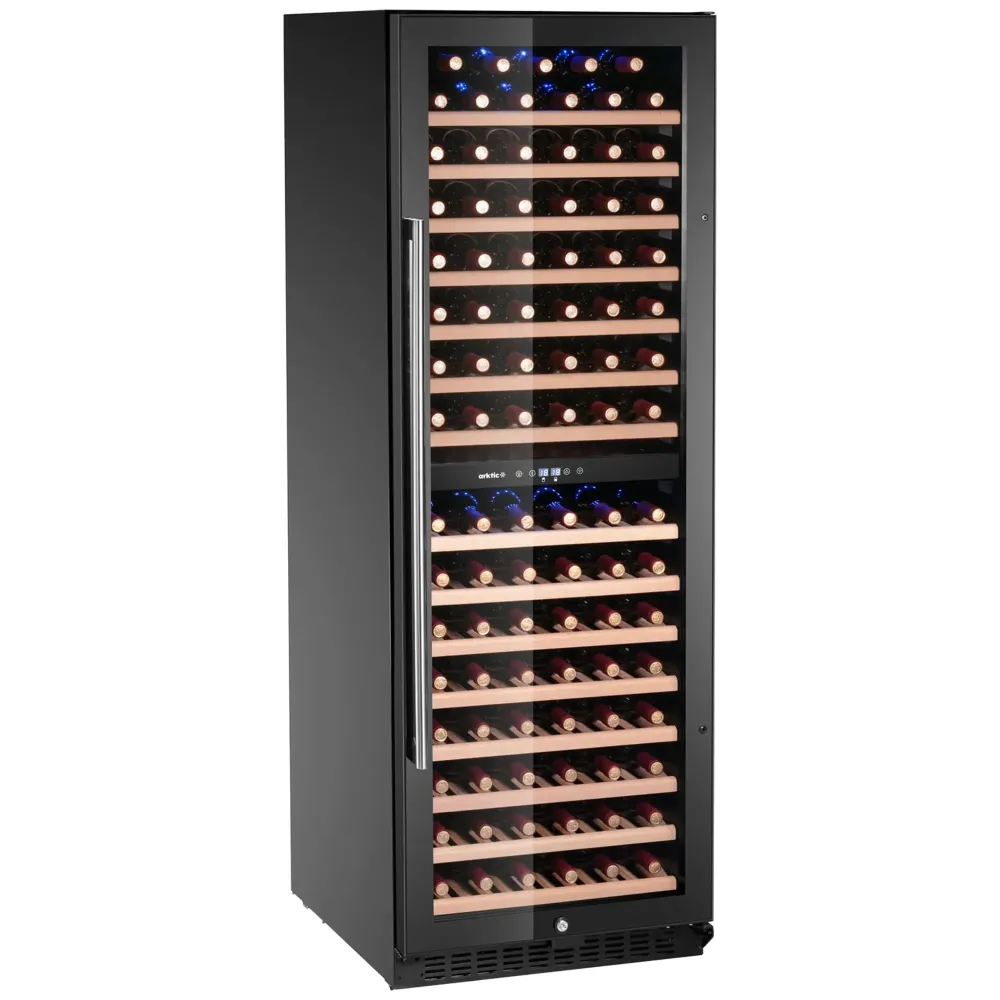 Vinoteca professional de doble zona 131 ampolles 418 L amb control digital 5-18°C
