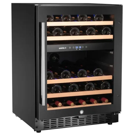 Vinoteca doble zona profesional 46 botellas 133 L con control digital 5-18°C
