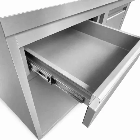Cajón extraíble del mueble cafetero industrial WORLDMAI con guías resistentes de uso profesional