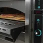 Forn de pizza professional de gas per a 6 pizzes de 30 cm amb base industrial