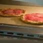 Professional gas pizza oven for 4 x 30 cm pizzas with industrial base stand