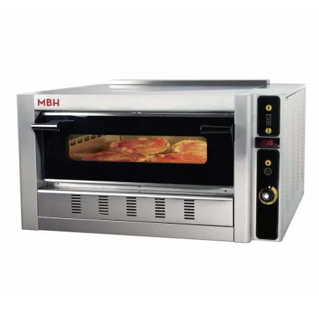 Forn de pizza professional de gas per a 4 pizzes de 30 cm amb base industrial