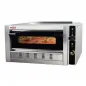 Professional gas pizza oven for 4 x 30 cm pizzas with industrial base stand