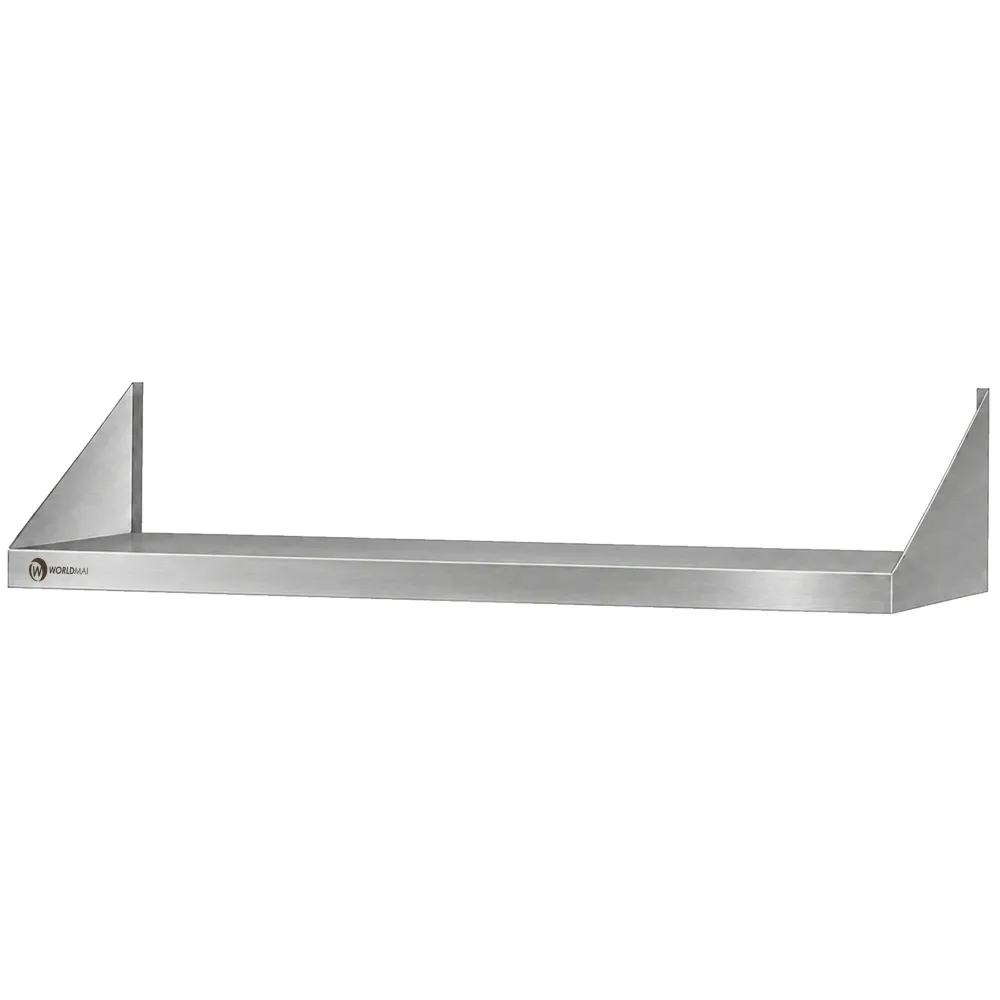 Étagère murale professionnelle 1400x400 mm inox WORLDMAI pour CHR