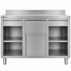 Moble cafeter industrial 1500x600 mm acer inoxidable WORLDMAI per a hostaleria