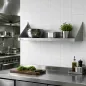 Étagère murale professionnelle 1400x400 mm inox WORLDMAI pour CHR
