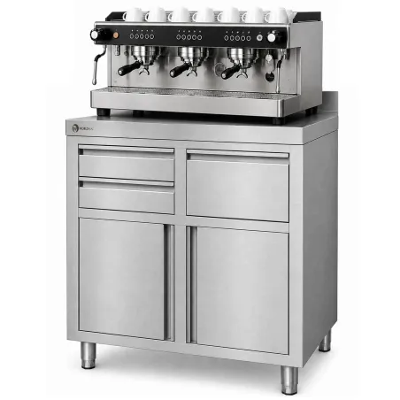Moble cafeter industrial 1000x600 mm acer inoxidable WORLDMAI per a hostaleria