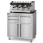 Mueble cafetero industrial 1000x600 mm acero inoxidable WORLDMAI para hostelería Mueble cafetero industrial 1000x600 mm acero inoxidable WORLDMAI para hostelería