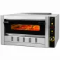 Four à pizza professionnel à gaz pour 4 pizzas de 30 cm avec support industriel