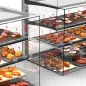 Vitrines de comptoir de 60 cm avec 2 étagères et vision panoramique