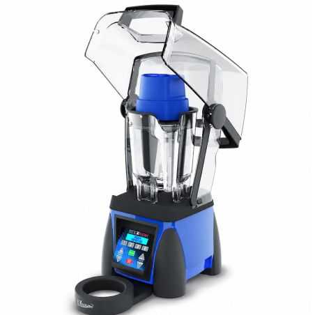 Batidora de vaso industrial programable con doble motor, mezclador superior y caja acústica