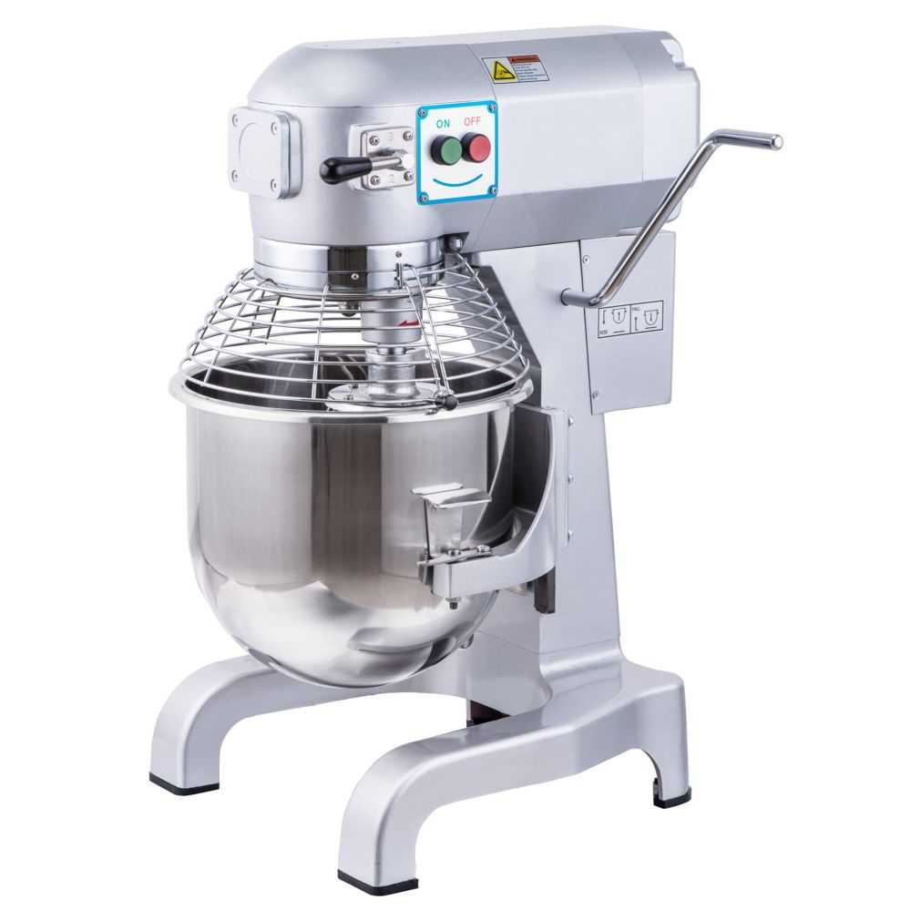 Batteur mélangeur planétaire professionnel 10 litres, 3 vitesses et cuve inox