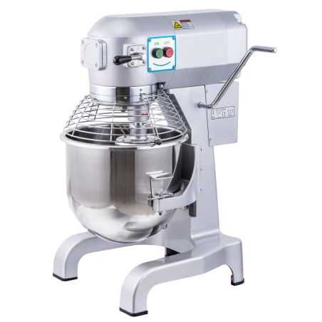 MBH 10-litre professional planetary mixer with 3 speeds, stainless steel bowl and safety guard