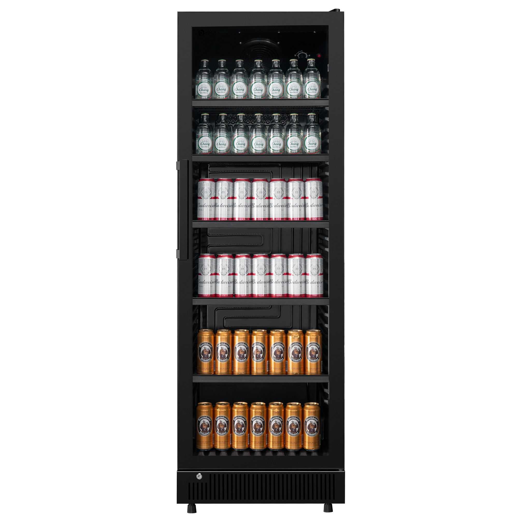 Worldmai 350 litre glass door beverage display fridge