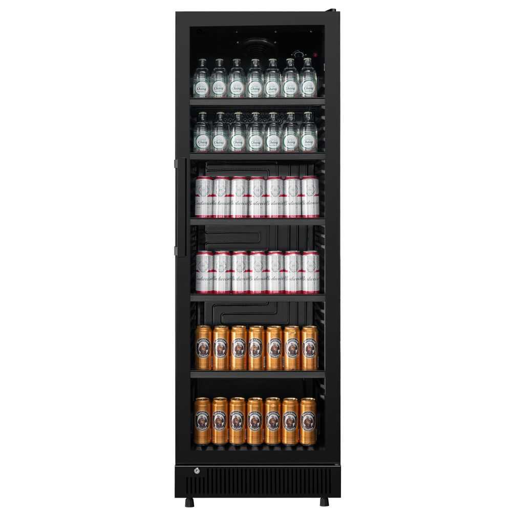 Vitrine réfrigérée verticale noir avec porte et cadre vitrée Worldmai Vitrine réfrigérée verticale noir avec porte et cadre vitrée Worldmai