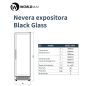 Nevera expositora vertical negra con puerta y marco de cristal Worldmai Nevera expositora vertical negra con puerta y marco de cristal Worldmai