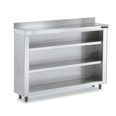 Mueble contramostrador profesional 1000x600 mm con 2 estantes de exposición