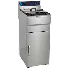 Freidora eléctrica profesional de pie 10 L 6 kW con desagüe