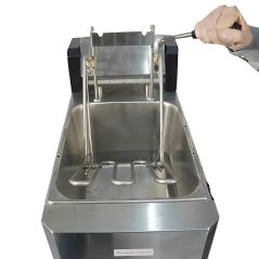 Fregidora elèctrica professional de sobretaula 5 L amb cistella automàtica 3,2 kW
