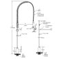 Grifo ducha monomando profesional 2 aguas Grifo ducha monomando profesional 2 aguas