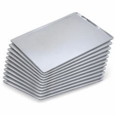 Pack de 10 safates llises d’alumini 60x40 cm per a fleca