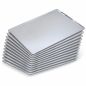 Lot de 10 plaques aluminium lisses 60x40 cm pour boulangerie