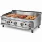 Plancha professionnelle à gaz 100x40 cm de comptoir Worldmai