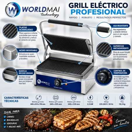 Electric contact grill
