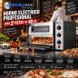 Forn elèctric professional de 2 càmeres per a 2 pizzes de 40 cm Worldmai