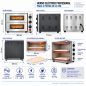 Horno eléctrico profesional de 2 cámaras para 2 pizzas de 40 cm Worldmai Horno eléctrico profesional de 2 cámaras para 2 pizzas de 40 cm Worldmai